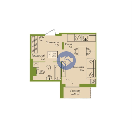 Продам 1к.кв ЖК Чуйский